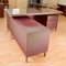 Burgundy L-Shaped Writing Desk from Umberto Mascagni, 1950s 7