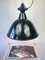Grande Lampe d'Usine VEB Noire, 1960s 10