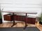 Italienischer Mid-Century Executive Schreibtisch aus Holz & Messing, 1950er 7