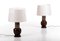 Italian Ceramic Table Lamps by Bitossi for Bergboms, 1960s, Set of 2 3