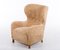 Danish Easy Chair in Sheepskin, 1940s 2