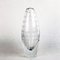 Scandinavian Clear and Bubbles Glass Art Vase attributed to Orrefors Sweden, 1960s, Image 2