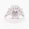 Vintage 14k White Gold Snowflake Ring with Diamonds, 1970s 4