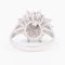 Vintage 14k White Gold Snowflake Ring with Diamonds, 1970s, Image 4