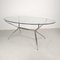 Italian Glass and Chrome Dining Table, Image 1