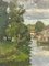 Milanese Canals, 20th Century, Oil Painting on Canvas, Framed 3