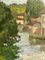 Milanese Canals, 20th Century, Oil Painting on Canvas, Framed 5