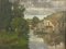 Milanese Canals, 20th Century, Oil Painting on Canvas, Framed 2