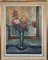 Nicola Sponza, Flowers, Oil Painting on Canvas, 20th Century, Framed 1
