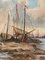 Escena náutica, siglo XX, óleo sobre lienzo, Imagen 4