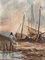 Escena náutica, siglo XX, óleo sobre lienzo, Imagen 5