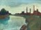 Tardelli, paisaje, siglo XX, pintura al óleo sobre tabla, enmarcado, Imagen 2