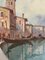 Aldo Marangoni, Venecia, años 70, óleo sobre lienzo, enmarcado, Imagen 6