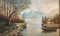 Ettore Percivaldi, Paesaggio lacustre, XX secolo, Olio su tavola, Con cornice, Immagine 2