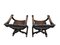 Savonarola Style Chairs with Backrests, 19th Century, Set of 2 6