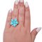 Bague Turquoise, Topaze, Diamants, Platine 4