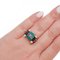 14 Karat White Gold Ring in Green Agate, Onyx, Rubies, Diamonds 5