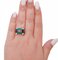 14 Karat White Gold Ring in Green Agate, Onyx, Rubies, Diamonds, Image 4