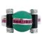 14 Karat White Gold Ring in Green Agate, Onyx, Rubies, Diamonds, Image 1