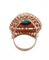 Turquoise, Diamonds, Rose Gold and Silver Ring 3