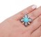 Magnesite, Sapphires, Diamonds, Rose Gold and Silver Ring 5