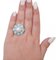 Retro-Ring aus Platin, Perle, Türkis, Diamanten 4