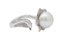 Pearl, Diamonds, 18 Karat White Gold Ring 3