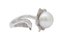Pearl, Diamonds, 18 Karat White Gold Ring, Image 3