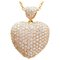 Diamonds, 18 Karat Yellow Gold Heart Shape Pendant Necklace 1