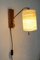 Danish Walnut Wall Lamp, 1960s, Image 7