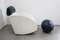 Set of Italian Rocking Armchair with Ottoman from Baleri Italia, Image 5