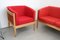2-Seater Sofa and Armchairs in Oak and Teak from FDB Mobler, Denmark, 1980s, Set of 3, Image 3
