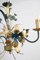 Lámpara de araña florentina Hollywood Regency, Italia, años 70, Imagen 7