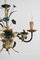 Lámpara de araña florentina Hollywood Regency, Italia, años 70, Imagen 6