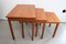 Mid-Century Teak Satztische von PBJ Mobler, Dänemark, 1970er, 3er Set 5