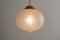 Space Age Drop Pendant Lamp in Brass and Ice Glass, 1970s 5