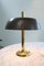 Lámpara de mesa modelo 7377 Mushroom de latón de Hillebrand, años 70, Imagen 1