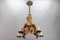 Lámpara de araña antigua de madera tallada, década de 1890, Imagen 5
