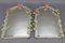 Miroirs Mural Tole Flower Peints, Italie, 1950s, Set de 2 3