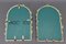 Italian Painted Tole Flower Wall Mirrors, 1950s, Set of 2 19