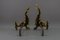 French Rococo Style Gilt Bronze and Iron Firedogs, 1890s, Set of 2, Image 11