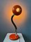 Mid-Century Space Age Red Adjustable UFO Table Lamp 2