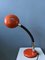 Mid-Century Space Age Rote verstellbare UFO Tischlampe 8