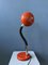 Mid-Century Space Age Red Adjustable UFO Table Lamp 5