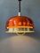 Space Age Orange Transparent UFO Pendant Lamp, Image 3