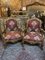 Vintage Armlehnstühle aus vergoldetem Holz, 2er Set 1