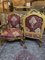 Vintage Armlehnstühle aus vergoldetem Holz, 2er Set 3