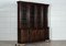 Large 19th Century English Oak Glazed Breakfront Bookcase, 1870s, Image 4