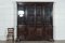 Large 19th Century English Oak Glazed Breakfront Bookcase, 1870s 5