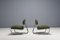 Modernist Cantilever Chairs in Wool and Alpaca, Italy, 1970s, Set of 2 5